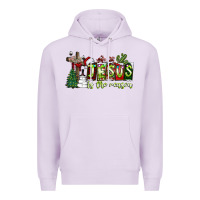 Lilac jesus İs the reason Premium Hoodie - CowhideDigitalArt