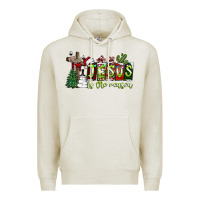Oatmeal Heather jesus İs the reason Premium Hoodie - CowhideDigitalArt