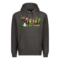 Smoke jesus İs the reason Premium Hoodie - CowhideDigitalArt