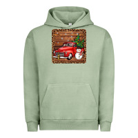Pigment Oil Green christmas truck coaster Urban Hoodie - JahusDesignShop