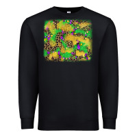 Black mardi gras fleur de lis and leopard background Premium Sweatshirt - AdoDesignShop