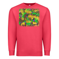 Cardinal mardi gras fleur de lis and leopard background Premium Sweatshirt - AdoDesignShop