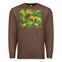 Chestnut mardi gras fleur de lis and leopard background Premium Sweatshirt - AdoDesignShop