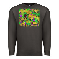 Smoke mardi gras fleur de lis and leopard background Premium Sweatshirt - AdoDesignShop