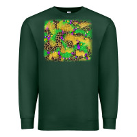 Sports Green mardi gras fleur de lis and leopard background Premium Sweatshirt - AdoDesignShop
