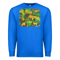 True Royal mardi gras fleur de lis and leopard background Premium Sweatshirt - AdoDesignShop