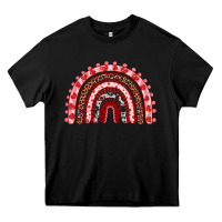Black valentines day rainbow Heavy Core Tee - RanaPortraitStore