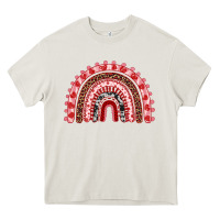 Cream valentines day rainbow Heavy Core Tee - RanaPortraitStore