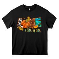 Black Love Fall y'all Heavy Core Tee - NancyCooperArtShop