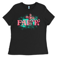 Black faith breast cancer Ladies Tee - CowGirlArtShop