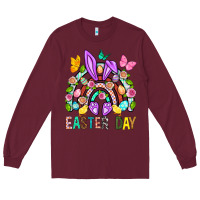 Burgundy Easter Day Long Sleeve Tee - BundleAndBundleShop