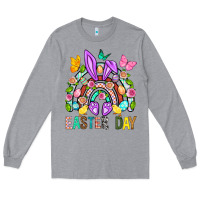 Heather Grey Easter Day Long Sleeve Tee - BundleAndBundleShop