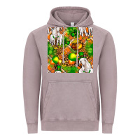 Vintage Zinc St. Patrick's Goat Family With Balloons Seamless Vintage Hoodie - FaDigitalArtStudio