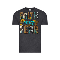 Vintage Black faith over fear Vintage Tee - OliviaCreatesArt