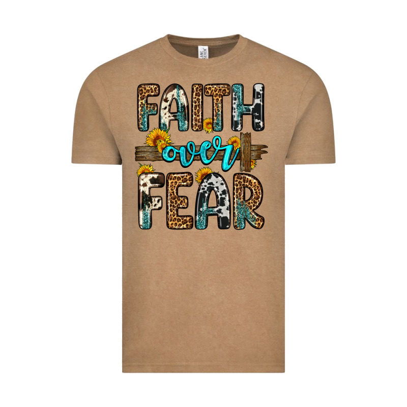 Faith Over Fear Vintage Tee by OliviaCreatesArt | Teevron