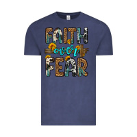 Vintage Denim faith over fear Vintage Tee - OliviaCreatesArt