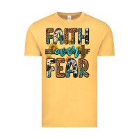 Vintage Mustard faith over fear Vintage Tee - OliviaCreatesArt