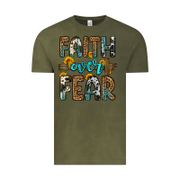 Vintage Olive faith over fear Vintage Tee - OliviaCreatesArt