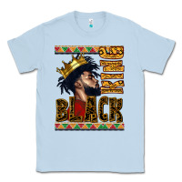 Dusty Blue black king Classic Tee - CowGirlArtShop