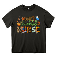 Asphalt One thankful Nurse Heavy Core Tee - NancyCooperArtShop
