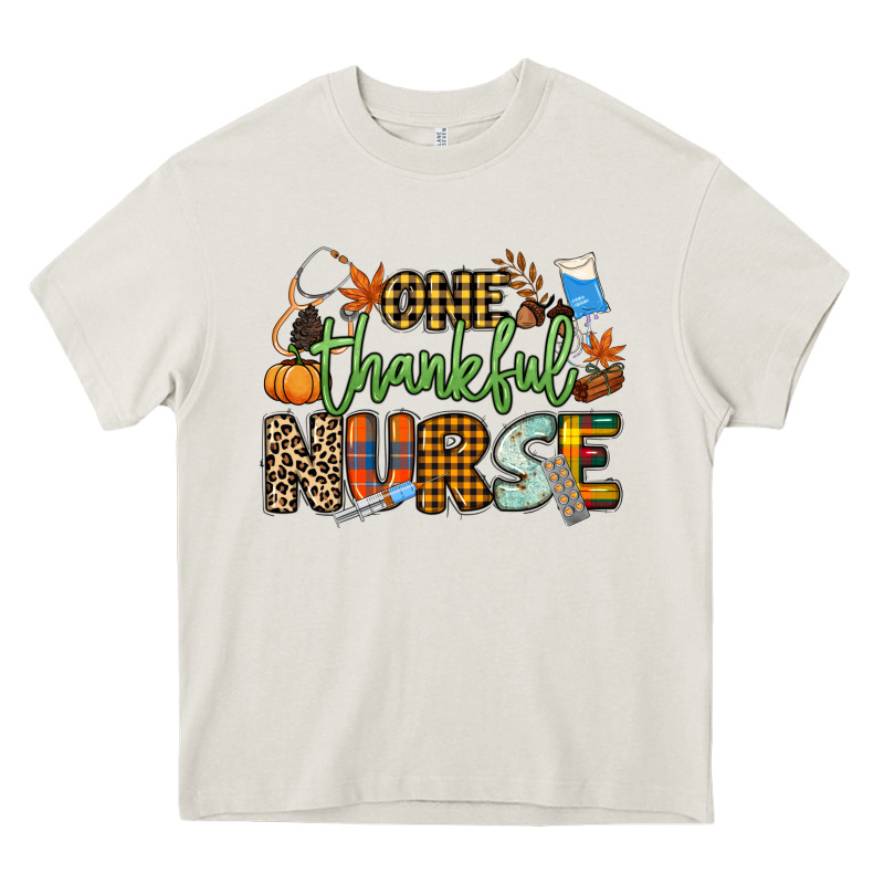 One Thankful Nurse Heavy Core Tee by NancyCooperArtShop | Teevron