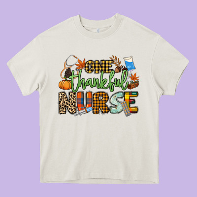 One Thankful Nurse Heavy Core Tee Designed By Nancycooperartshop