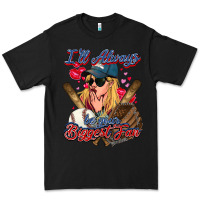 Black I'll always be your biggest fan Baseball Premium Tee - HowdyJamesFarm