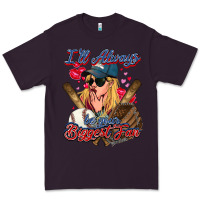 Plum I'll always be your biggest fan Baseball Premium Tee - HowdyJamesFarm
