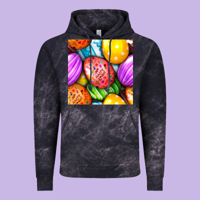 Happy Easter Eggs Seamless Pattern Vintage Hoodie Designed By Bundleandbundleshop