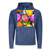 Vintage Denim Happy Easter Eggs Seamless Pattern Vintage Hoodie - BundleAndBundleShop