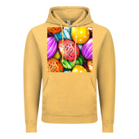 Vintage Mustard Happy Easter Eggs Seamless Pattern Vintage Hoodie - BundleAndBundleShop