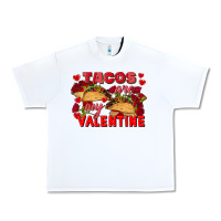 White Tacos are my Valentine Valentine's Day Urban Heavy Tee - FaDigitalArtStudio