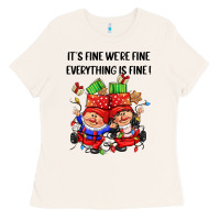Bone its fine were fine everything is fine Ladies Tee - CowGirlArtShop