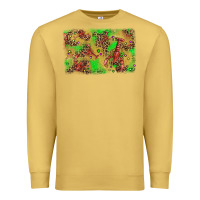 Antique Gold mardi gras crawfish and glitter background Premium Sweatshirt - AdoDesignShop