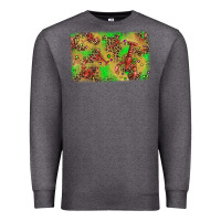 Charcoal Heather mardi gras crawfish and glitter background Premium Sweatshirt - AdoDesignShop
