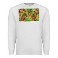 Oatmeal Heather mardi gras crawfish and glitter background Premium Sweatshirt - AdoDesignShop