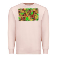 Pale Pink mardi gras crawfish and glitter background Premium Sweatshirt - AdoDesignShop