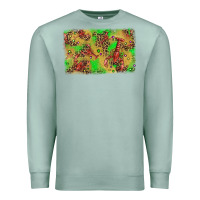 Seafoam mardi gras crawfish and glitter background Premium Sweatshirt - AdoDesignShop