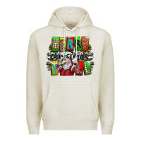 Oatmeal Heather merry christmas yall Premium Hoodie - CowhideDigitalArt