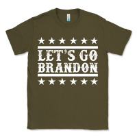 Army Green Let's Go Brandon Impeach Classic Tee - Jasminsmagicworld