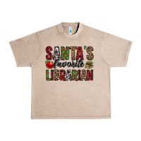 French Oak santa's favorite librarian Urban Heavy Tee - Jasminsmagicworld