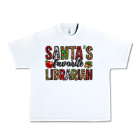 Santa's Favorite Librarian Urban Heavy Tee | Teevron