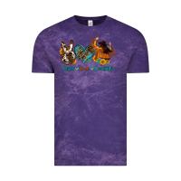 Cloud Purple peace love cowgirls Vintage Tee - OliviaCreatesArt