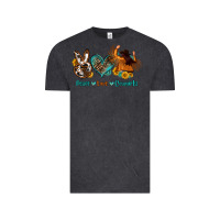 Vintage Black peace love cowgirls Vintage Tee - OliviaCreatesArt