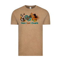 Vintage Coffee peace love cowgirls Vintage Tee - OliviaCreatesArt