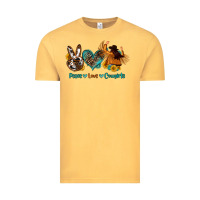 Vintage Mustard peace love cowgirls Vintage Tee - OliviaCreatesArt