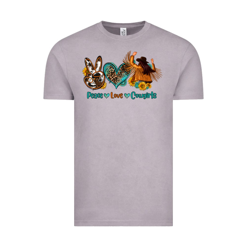 Peace Love Cowgirls Vintage Tee by OliviaCreatesArt | Teevron