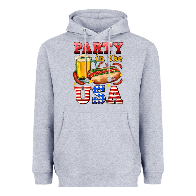 Party In The Usa Heavyweight Hoodie by AdoDesignShop | Teevron