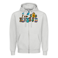 Dove Grey ı am blessed Zipper Hoodie - AdoDesignShop