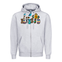 Heather Grey ı am blessed Zipper Hoodie - AdoDesignShop